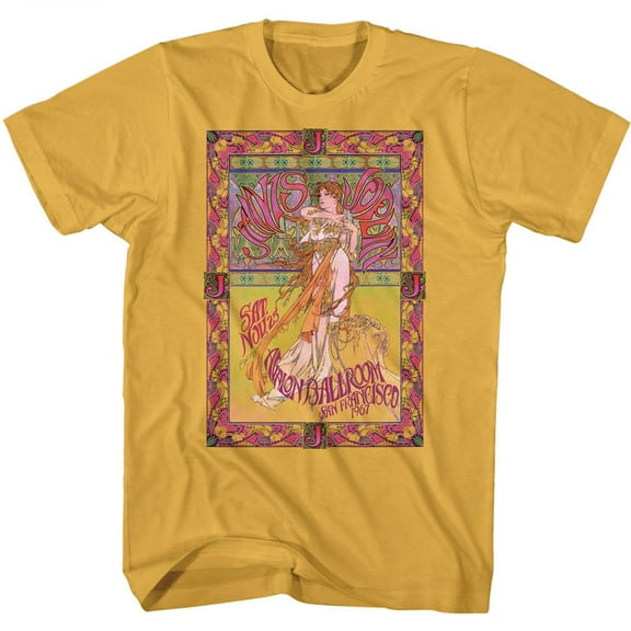 Janis Joplin Avalon Ballroom Ginger Adult T-Shirt