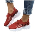 thumbnail image 1 of Chaussures de Marche Épaisses Léopard pour Femmes, Confortables, en Maille, Mousse à Mémoire, Entraînement, Tennis, Course, Espadrilles, 1 of 7