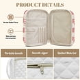 thumbnail image 6 of Yuyamidu Polka Dots Bible Cover Floral Bible Carrying Book Case for Women Protective Church Organizer Holder Bag with Handle Pockets Christian Gifts, 6 of 8