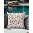 thumbnail image 4 of Outdoor Pillows Waterproof, White Pumpkins Fall Bedding Throw Pillows with Insert for Couch Sofa Bed, Thanksgiving Maple Leaves Autumn 18x18 Inch Pillowcases Decorative Camping Patio Pillow Set of 1, 4 of 8