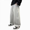 thumbnail image 6 of CAUYDY Kid's Fall Pants Loose Fit Casual Winter Suitable for Medium and Large Boys Sports Pants Sweatpants Trend Grey Sizes 9-10 Years, 6 of 9