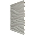 thumbnail image 4 of Ekena Millwork 19 5/8"W x 19 5/8"H Ripple EnduraWall Decorative 3D Wall Panel, Universal Aged Metallic Rust (Covers 2.67 Sq. Ft.), 4 of 6
