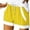 Yellow, variant on aidice Womens Causal Shorts Summer Drawstring Athletic Shorts for Women Lightweight Elastic Waisted Shorts