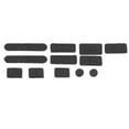 thumbnail image 2 of 2 PACKS 12pcs/set Silicone Anti-Dust Plug Cover Stopper Laptop USB Dust Plug Cover black, 2 of 6