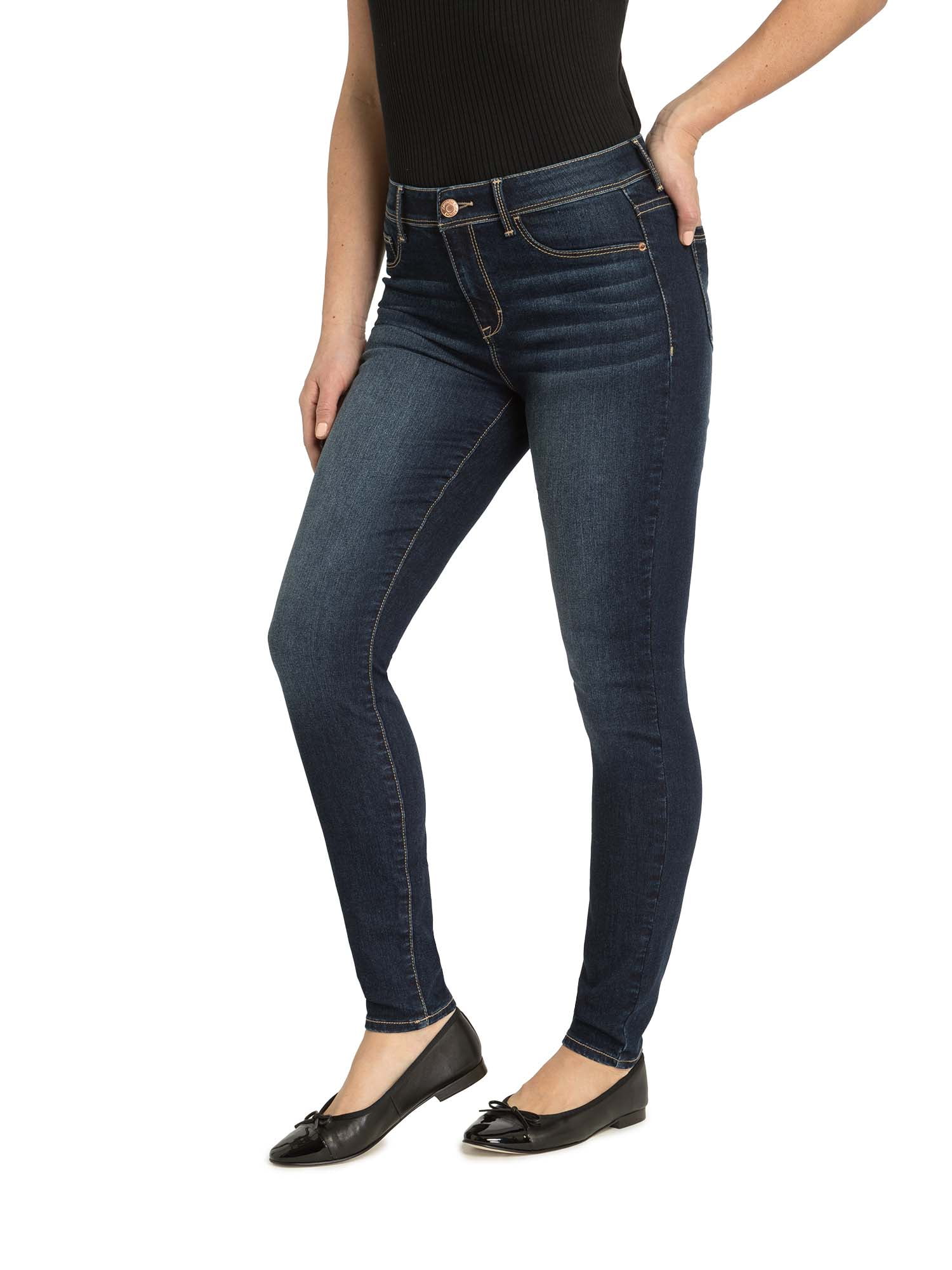 Jordache Women's and Womens Plus Essential High Rise Super Skinny Jean, Available in 28", 30" Inseams, Sizes 2-22