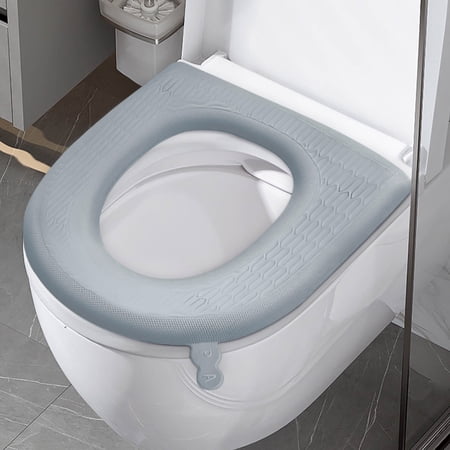 Seyotauo Toilet Seat Cushion Reusable Washable Non Slip Bathroom Essentials for Home Travel and Public Restrooms Comfort Hygiene Portable Toilet Seat Cover for Adults Easy Clean