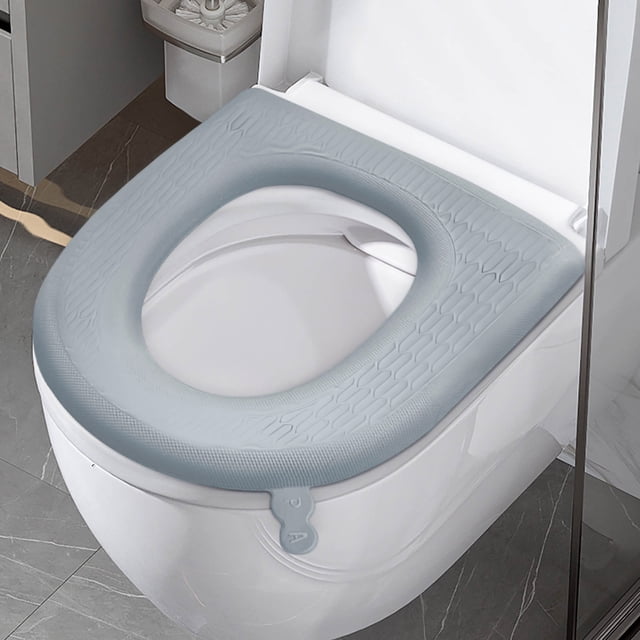 Cojín reutilizable para asiento de inodoro para adultos: funda antideslizante de EVA para mayor higiene, lavable y fácil de limpiar. Cojín portátil para todas las estaciones.