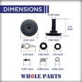 thumbnail image 2 of Whole Parts Dishwasher Drain and Wash Impeller Kit Part # 675806 - Replacement & Compatible With Some Kenmore, Kitchen Aid, Maytag, Whirlpool Dishwashers, 2 of 7