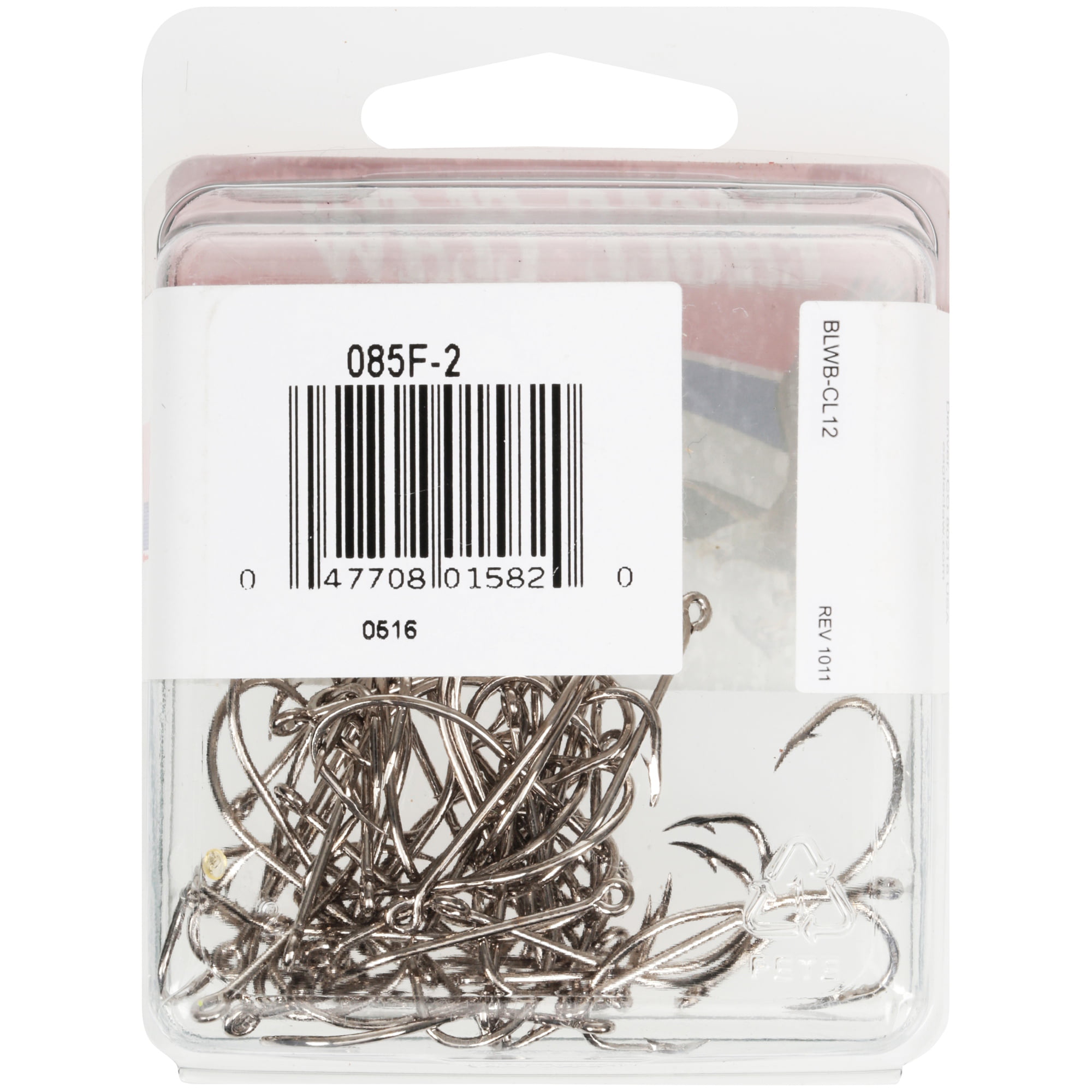Eagle Claw 085FH-4 All-Purpose Live Bait Plain Shank Fish Hooks 50 Pack, Size  4 