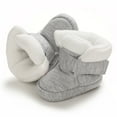 thumbnail image 5 of XIMIN Infant Cozy Soft Slippers Warm Fur Lining Soft Boots with Non-Slip Rubber Texture Sole Baby Boy Girl Ankle Shoes Toddler Winter Snow Crib Shoes, 5 of 9