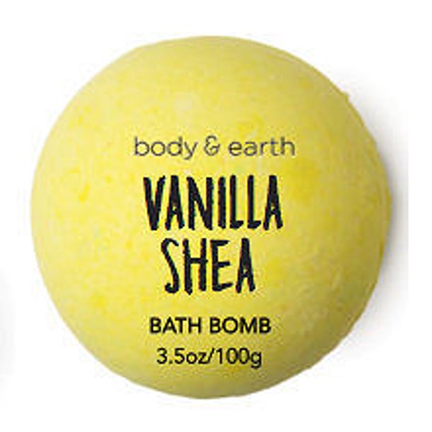 Body & Earth Vanilla Shea Bath Bomb, 3.5 Oz.