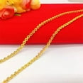 thumbnail image 5 of HOOUN 4MM Chain 22K 23K 24K Thai Baht Gold Filled Yellow GP Necklace 24inch Jewelry, 5 of 6