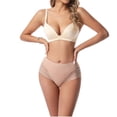 thumbnail image 3 of Ashirexll Plus Size Underwear for Women, Ladies Underwear Panties, High Elastic Mid Waist Large Size Breathable Mesh Lace Briefs, 3 of 4