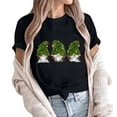 thumbnail image 5 of BUIgtTklOP Shirts for Women,Adult Fashion Short Sleeve Round Neck Printing Casual Blouse T-Shirt Tops Shirt Black L, 5 of 6