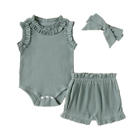 

Receiving Blanket Headband Set Christmas Baby Clothes Toddler Tops Outfits Sleeveless Tops Daily3PC Outfits 3 Month