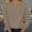 Khaki, variant on Goodtrade8 Light Sweaters for Women Knit Pullover Long Sleeve Crew Neck Casual Solid Color Sweaters for Women Tops