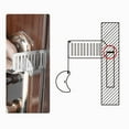 thumbnail image 3 of ruzhgo Door Lock Stainless Steel Strong Small Doors Stoppers Solid Portable Simple Operation Anti-Lock Travel Hotel Motel Dormitory, 3 of 6
