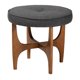 thumbnail image 1 of Taburete Baxton Studio Theo Japandi de tela gris oscuro, 1 of 8