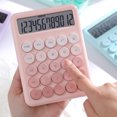 thumbnail image 1 of Desktop Calculator 12 Digit Large LCD Display Big Round Button Cute Gradient Colored Calculator Suitable for Office School Home for Kids Students Accountant, 1 of 5