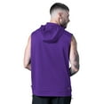 thumbnail image 2 of Men's MSX by Michael Strahan Purple Minnesota Vikings Tri-Blend Rebound Sleeveless Hoodie, 2 of 4
