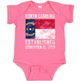 thumbnail image 3 of Inktastic Established November 21, 1789 North Carolina Flag Boys or Girls Baby Bodysuit, 3 of 5