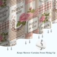 thumbnail image 6 of Pioneer Flower Floral Print Pattern Shower Curtain 84"x72", Bathroom Decorative Shower Curtain Set with 12 Hooks, Waterproof Washable, 6 of 6