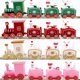thumbnail image 2 of Adornos de tren de Navidad de plástico para niños, decoración de fiesta para hornear, Mesa del hogar, regalos de Año Nuevo, manualidades de Papá Noel, 2 of 4