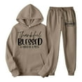thumbnail image 4 of Womens Sweatsuits 2 Piece Set Oversized Sweatshirt And Sweatpants Athletic Comfortable Tracksuit For Womens Activewear Khaki M, 4 of 4