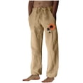 thumbnail image 2 of Pantalones largos para hombre, moda, estampados, casuales, cintura elástica con bolsillo, pantalones deportivos, pantalones de poliéster para hombre., 2 of 4