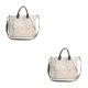 thumbnail image 2 of Sonducket Bolso de lona de moda de tela con alta capacidad para bolsos de hombro bolso de lona bolsas de mensajero blanco cremoso Blanco crema 2piezas, 2 of 6