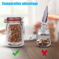 thumbnail image 6 of 40/20Pcs Mason Jar Bottles Bags, Reusable Food Storage Bags Zipper Sealed Fresh Bags Leak-Proof Food Saver Bags for Snacks Nuts Sandwich Cookies Storage, 6 of 9