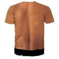 thumbnail image 5 of Rciityk Men's Naked Muscle T-Shirt Top Funny Graphic Print Top Prank T-Shirt Round Neck Short Sleeve T-Shirt, 5 of 5