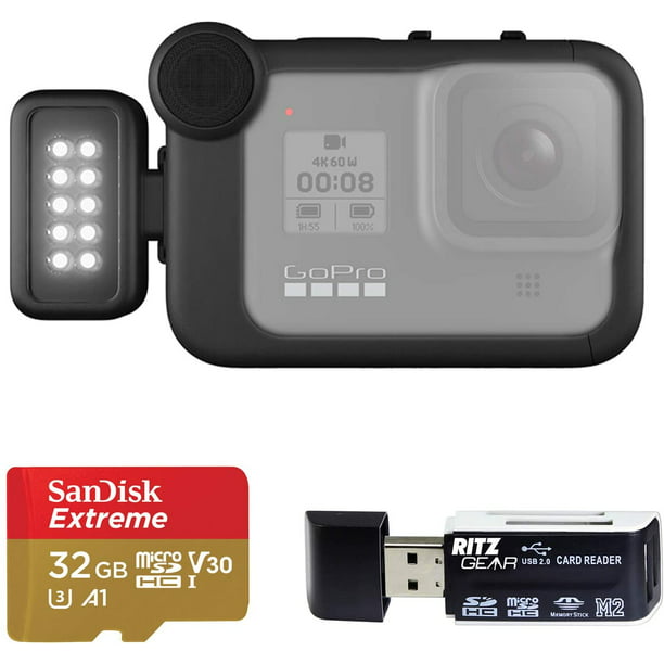 GoPro Media Mod, + GoPro Light Mod, + Sandisk Extreme 32GB 