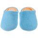 thumbnail image 4 of GOOHOCHY Zapatillas de casa peludas y acogedoras para mujer Zapatillas de felpa acolchadas de algodón para hombre Zapatillas de casa de invierno para parejas - Tamaño 40/41 (Azul), 4 of 7
