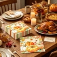 thumbnail image 6 of Dmlowu 24 Pcs Paper Plates, Autumn Maple Leaf & Pumpkin Paper Cups Paper Towels, Disposable Dinnerware Sets for Fall Thanksgiving Harvest Celebrations, 6 of 6