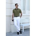 thumbnail image 3 of COOFANDY Men's Lightweight Breathable Short Sleeve Shirt, 100% Polyester, Easy-Care Wrinkle-Resistant for Daily Casual and Office Wear, 3 of 8