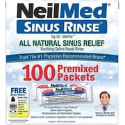 sinus rinse all natural relief premixed refill packets 100 count (pack of 1)
