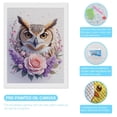 thumbnail image 3 of Diamond Art Kits for Adults, Owl Floral Arrangement Romance 5D Diamond Painting Kits for Adults Beginners, DIY Full Drill Diamond Painting, Gem Art and Crafts 12x16, 3 of 7