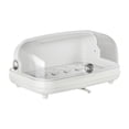 thumbnail image 1 of Caja de almacenamiento para vajilla con rejilla para secar biberones, 30 x 21 x 16 cm, transparente Blanco, 1 of 9
