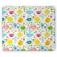 thumbnail image 1 of Birds Mouse Pad, Colorful Spring Birds with Flowers Artwork for Children Nature Design Pattern, Rectangle Non-Slip Rubber Mousepad, Multicolor, by Ambesonne, 1 of 2