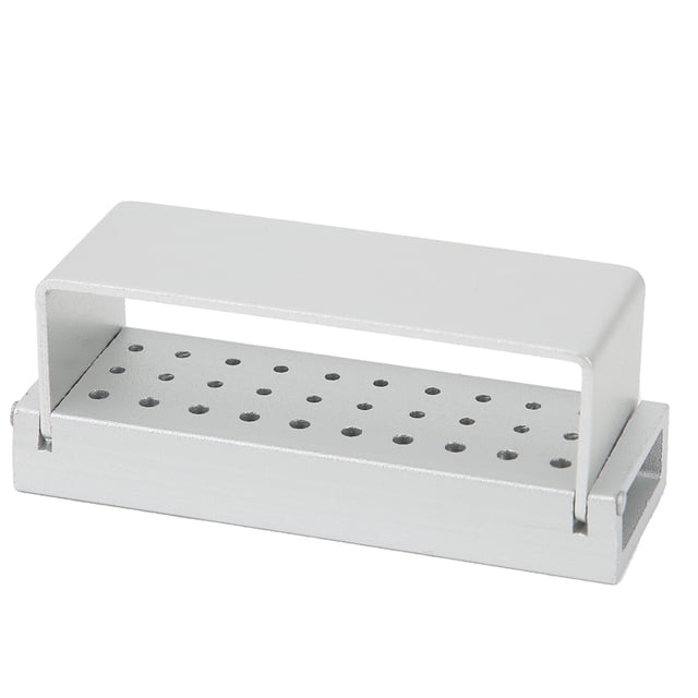 Caja para fresas de desinfección dental, herramientas de material para dentistas Caja para fresas de desinfección inoxidable Caja para fresas de desinfección compacta y ligera