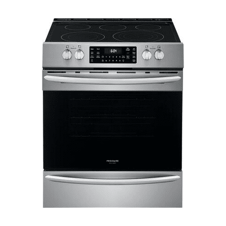 Frigidaire FGEH3047VF Gallery Series Electric Range with 5 Elements Convection Oven Self Cleaning Air Fry Function in Stainless Steel