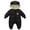 Z1-Black, variant on Hpgjzj Newborn Winter Baby Boys Clothing Toddler Snowsuit Unisex Infant Coats Jumpsuit