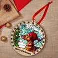 thumbnail image 4 of German Pinscher Christmas Dog Ornament, German Pinscher Dog Stained Glass, German Pinscher Dog Suncatcher Gift Christmas Tree Decor, Xmas Gifts, 4 of 4
