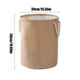 thumbnail image 3 of Luoshdecor Round Laundry Basket with Rope Handles,Canvas Large Clothes Basket for Everyday Use, Stylish Storage for Bedroom, Bathroom, 3 of 6