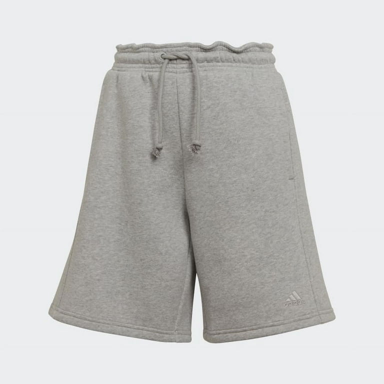 Adidas Women's All SZN Fleece Shorts, Medium Grey Heather