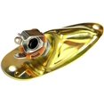 thumbnail image 4 of HAHDAXIA Guitar Input Jack Socket Plate Output Loaded Boat Style 1/4 Inch with Screws for Fender Stratocaster Strat St Mono Electric Guitar for Electric Guitar Replacement Parts（Gold）, 4 of 7