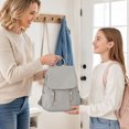 thumbnail image 7 of 12.6in Drawelry Laptop Backpack for Women, Waterproof Large Bag with 4 Compartments and 8 Zip Pockets, Multifunctional Storage Casual Rucksack with Sturdy Handle, Chic Daypack for Travel, Work, 7 of 7