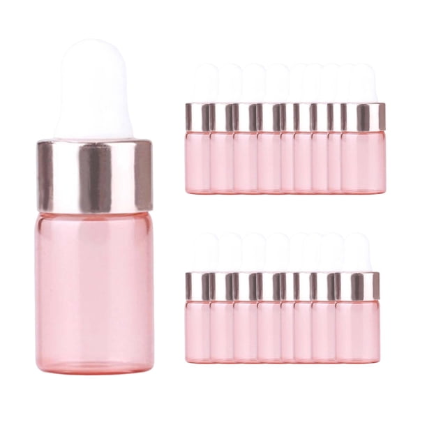 20 Piezas Mini Botellas Cuentagotas de Aceite Esencial shamjiam 2ml Frascos cuentagotas