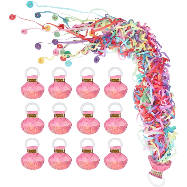 Confeti Party Poppers GAILROSO No Mess, paquete de 12 unidades, 30 tiras